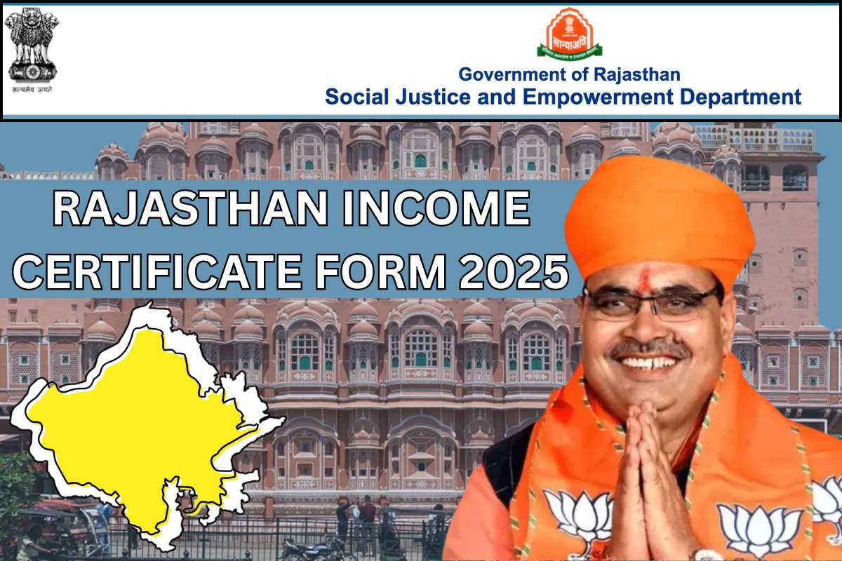 Rajasthan Income Certificate Form 2025