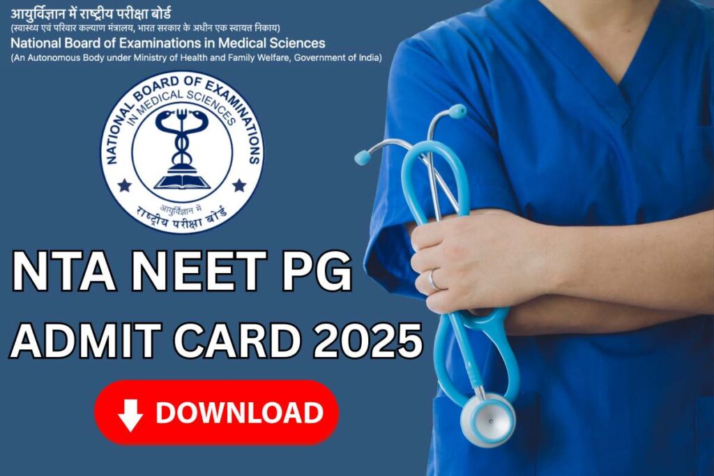 NEET PG Admit Card 2025