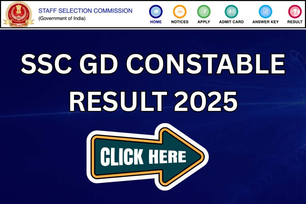 SSC GD Constable Result 2025